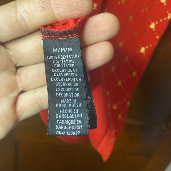 DRILL CLOTHING COMPANY CREW NECK RED WITH GOLD BEES 🐝 - Picture 6 of 8